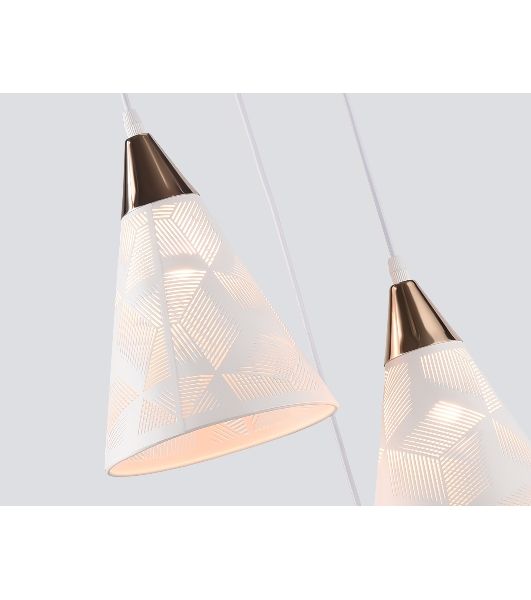 Светильник Ambrella light TR8433/3 WH/FGD белый/золото E27/3 max 40W D360*800