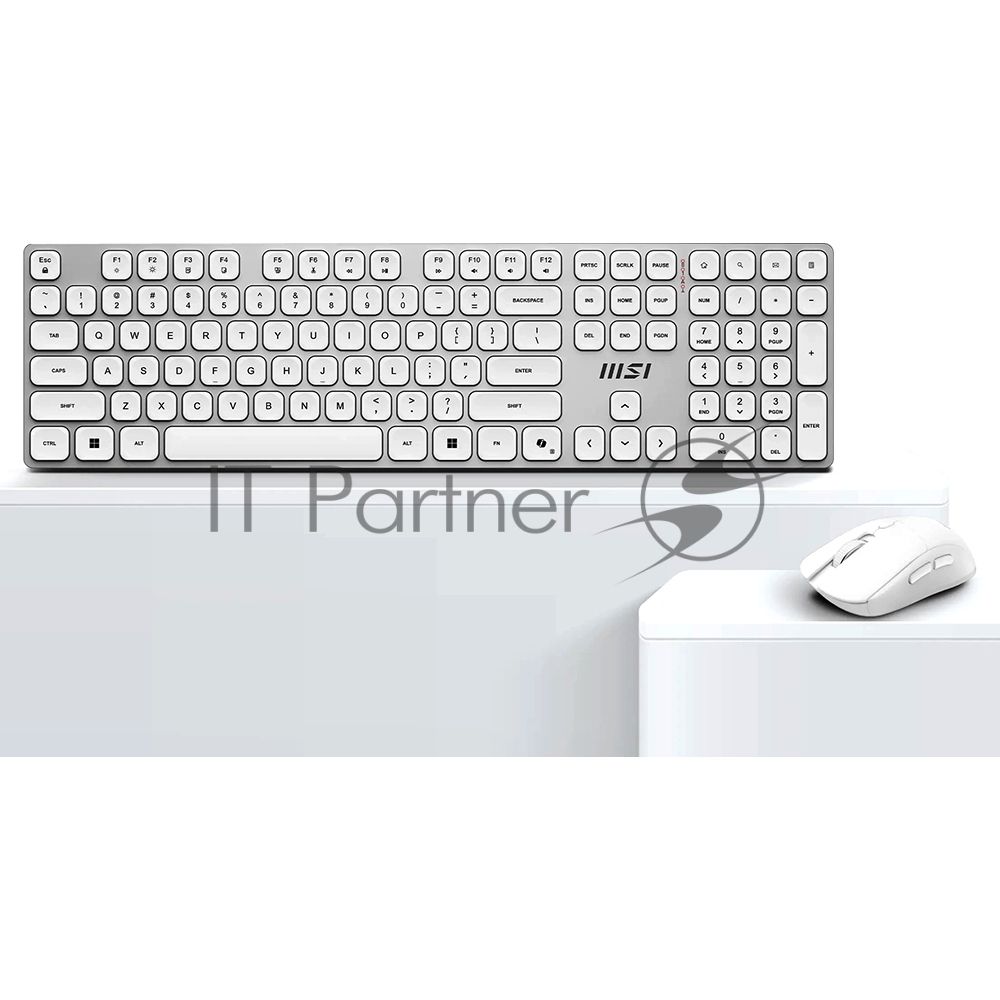 Комплект клавиатура и мышь MSI FORGE K210 W COMBO WHITE RU