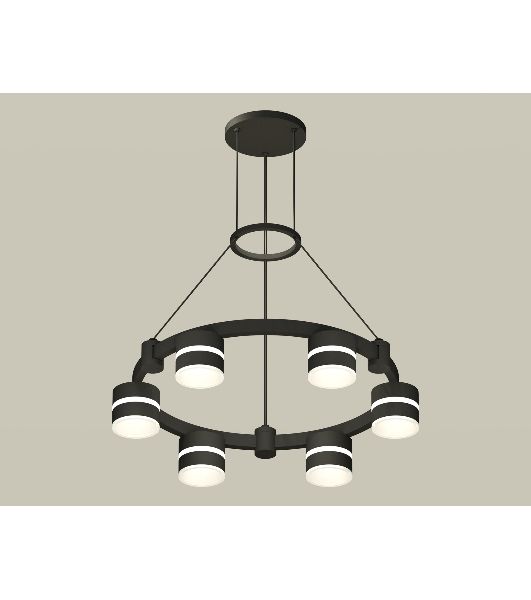 Светильник Ambrella light XR92051202/6 SBK/FR черный песок/белый матовый GX53  (A9205, C9232, N8445)