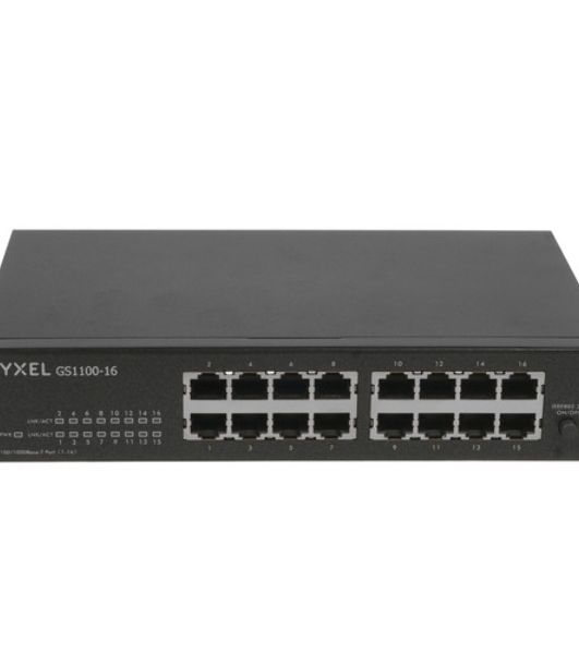 Коммутатор Zyxel GS1100-16-EU0103F 16G неуправляемый