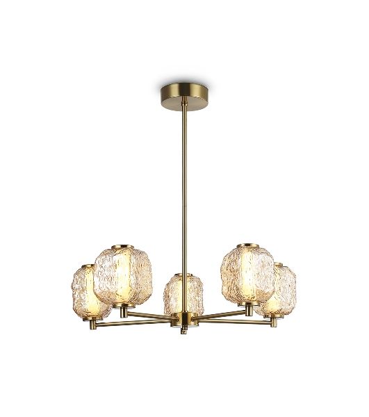 Светильник Ambrella light LH30104/5 SB/TI бронза/янтарь 27W 3000K D660*700