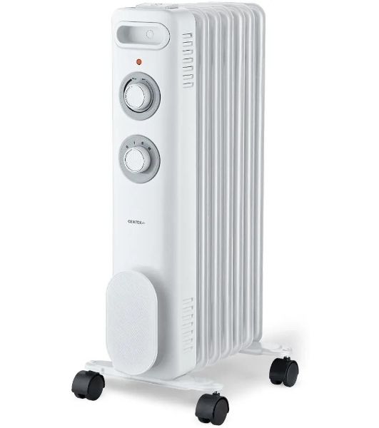 Радиатор CENTEK CT-6230-7 белый, 15 м², 1500 Вт, термостат