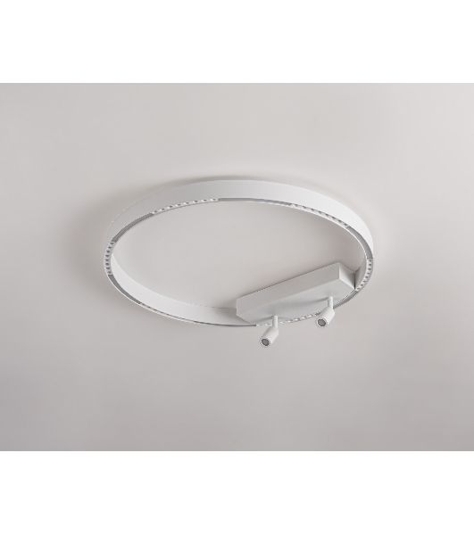 Потолочный светодиодный светильник Ambrella light FL5807/1+2 WH белый 40W 3000K/4200K/6400K D600*95 (без ПДУ)