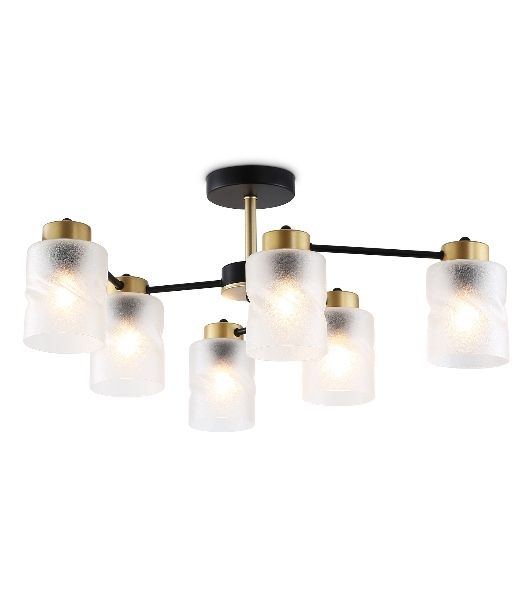 Светильник Ambrella light TR303325/6 BK/GD черный/золото E27/6 max 60W D680*270