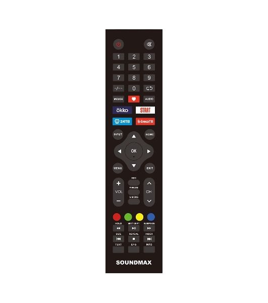 Телевизор Soundmax 55" SM-LED55M02SU черный LED UHD 60Hz Smart TV Android 1.5GB/8GB