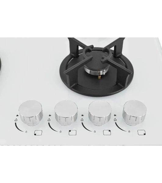 Варочная панель газ ZUGEL ZGH603W, белая