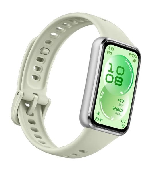 Фитнес-браслет HUAWEI Band 11 BNE-AL00, 1.62" AMOLED, Bluetooth, IP68, зеленый / серебристый