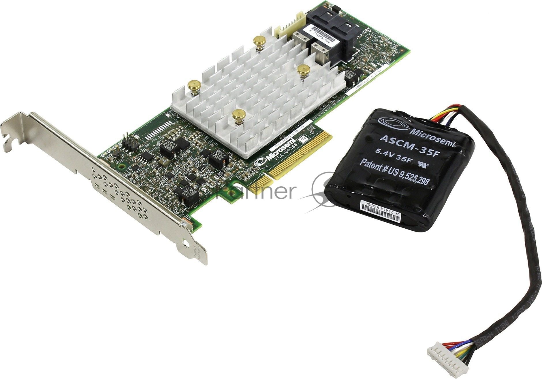 Контроллер Microsemi Adaptec SmartRAID 3152-8i Single,8 internal port,PCIe Gen3 ,x8,2 GB DDR4,RAID 0/1/10,RAID 5/6/50/60,FlexConfig,maxCache 4.0