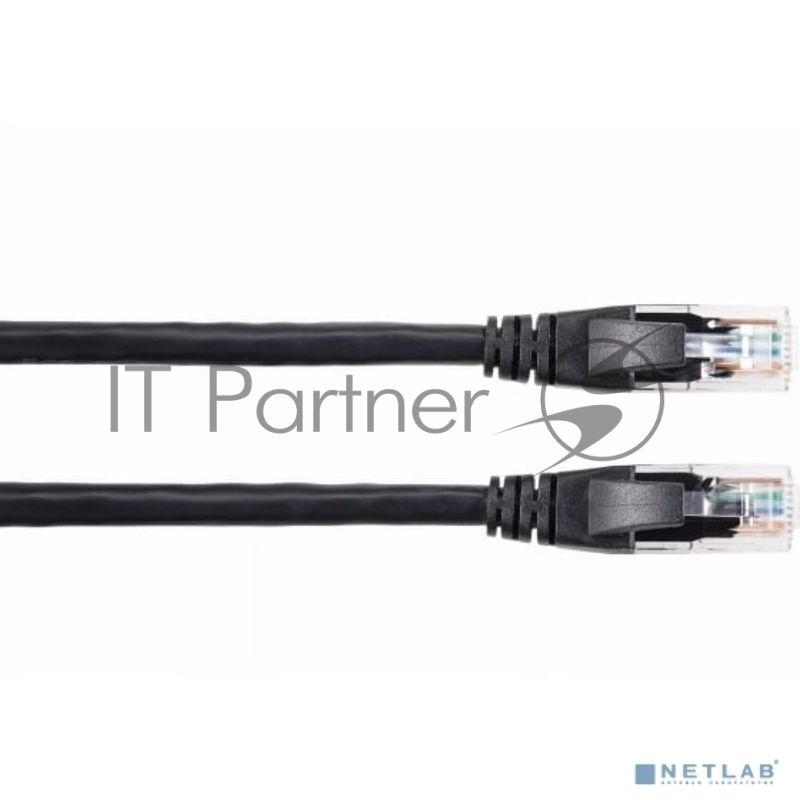Патч-корд литой AOpen ANP612B-BK-0.5M (7/0.20) UTP кат.6 черный 0,5m