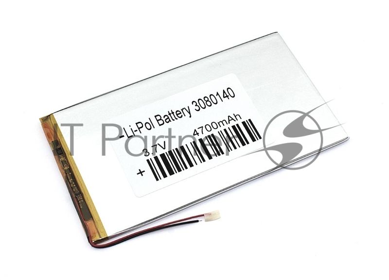 Портативный аккумулятор Li-Pol (батарея) 3x80x140мм 2pin 3.7V/4700mAh