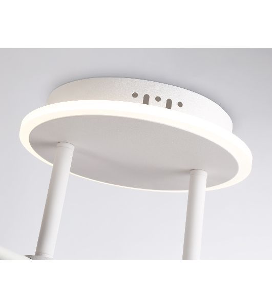 Потолочный светодиодный светильник Ambrella light FL66229/6 WH белый 48W 3000K-6400K+G9/4 880*880*240 (ПДУ ИК)