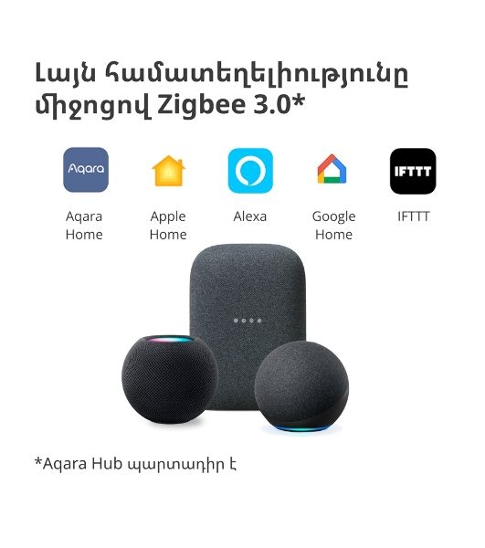 Выключатель умный Aqara Smart wall switch H1 (with neutral, double rocker) WS-EUK04