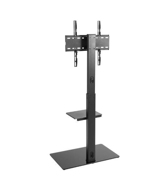 Напольная стойка с кронштейном для телевизора Rexant 32"-55" дюймов с дополнительной полкой для медиаоборудования серия Profi