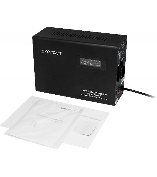 Стабилизатор напряжения Smartwatt AVR Triac 1000TW 1000ВА черный