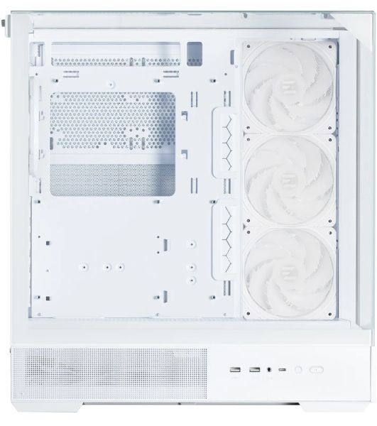 Компьютерный корпус ZALMAN P40 Prism Plus, ATX, белый, WINDOW, 3xCombo (3.5'' or 2.5"), 1xUSB TYPE-C, 2xUSB 3.0, SIDE 3x120мм ARGb, REAR 1x120мм ARGb