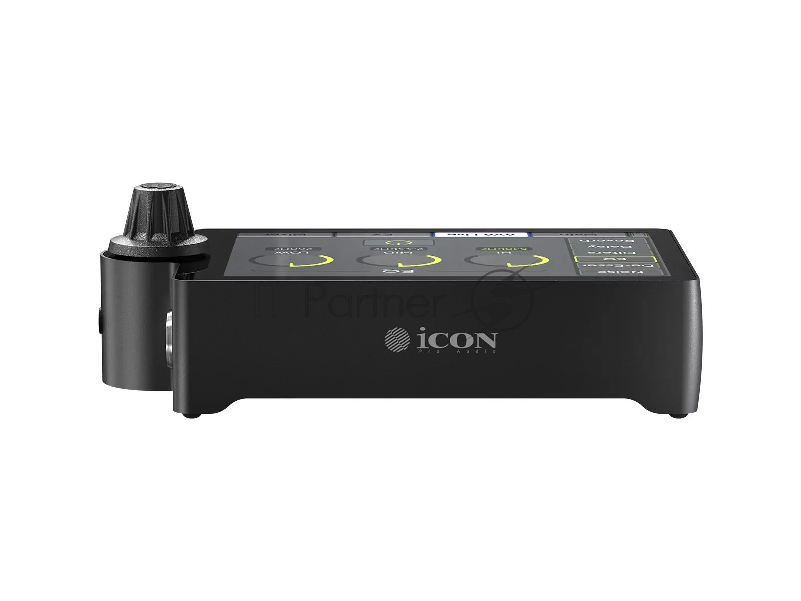 Аудиоинтерфейс USB 110305A3004 Icon AIO2 АЦП/ЦАП 24 бит/192 кГц, 3,9" сенсорный дисплей, цифровой энкодер, динамический диапазон 116 дБ, S/N 116 дБ, усиление на микрофонном входе 63 дБ