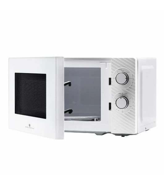 Микроволновая печь General Electronics GE-MS120W белый, 20 л, 700 Вт, переключатели - поворотный механизм