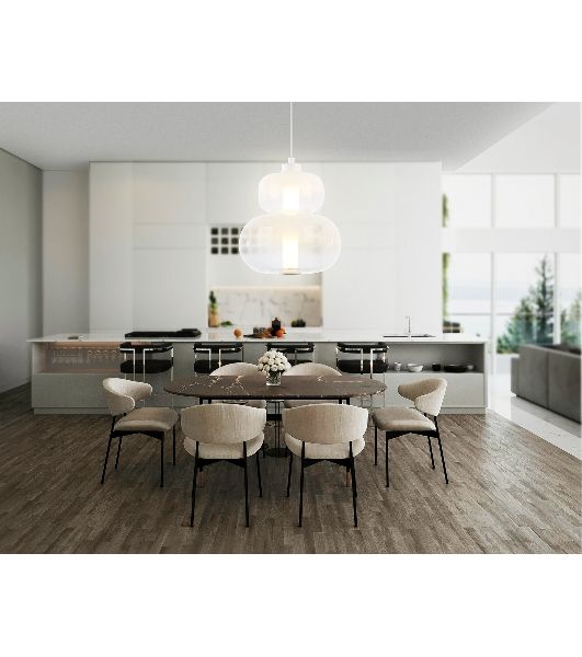 Подвесной светодиодный светильник Ambrella light LH11051 WH/FR белый/белый матовый 12W 3000K D230*265