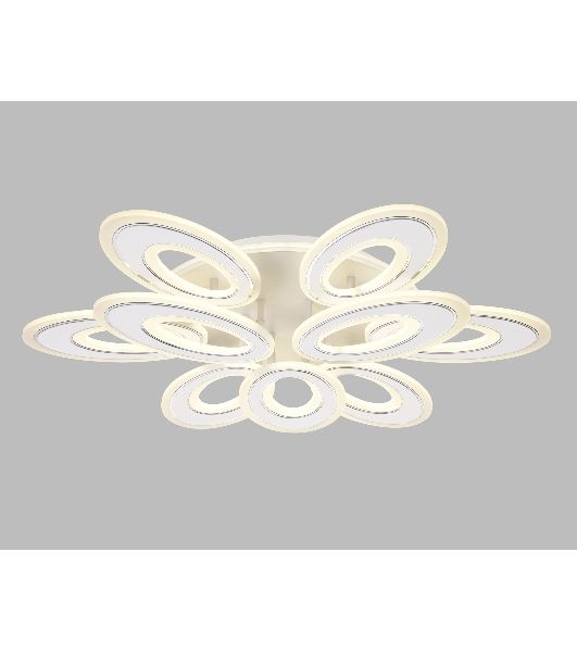 Потолочный светодиодный светильник FA8933/6+3 WH/CH белый/хром 255W 3000K-6400K 740*660*120 (ПДУ РАДИО 2.4G)
