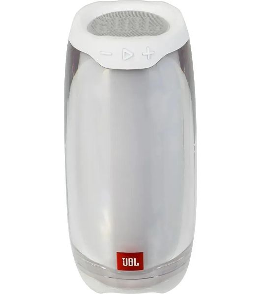 Портативная колонка JBL Pulse 4 белый 20W 1.0 BT 10м (JBLPULSE4WHTAM)