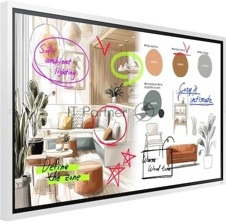 Панель Samsung 65" WM65FX белый LED 8ms 16:9 HDMI M/M матовая 350cd 178гр/178гр 3840x2160 4K USB 39.7кг