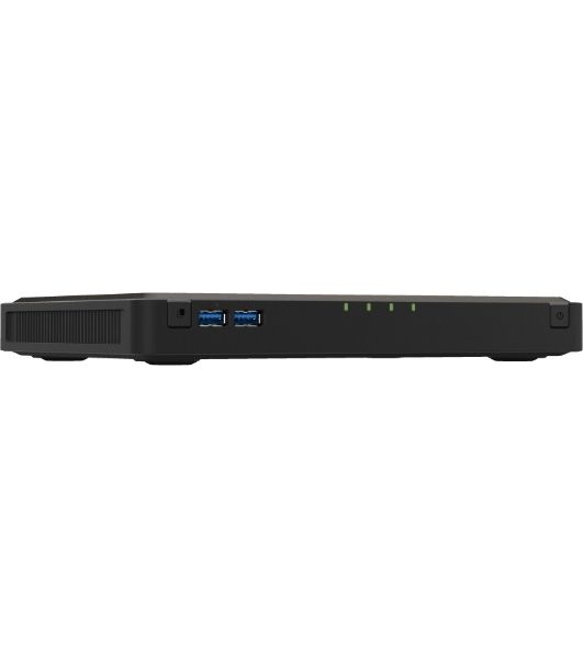 Сетевой RAID накопитель SMB QNAP TbS-464-8G NAS 4-bay M.2 NVMe, Intel Celeron N5105 4-core/4-thread 2.0-2.9 GHz, 8 Gb DDR4, 2 x 2.5 GbE, 2xUSB 3.2 Gen 1 port, 3xUSB 2.0 port, 2xHDMI Output