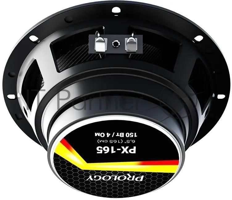 Колонки автомобильные Prology PX-165 150Вт 90дБ 4Ом 16см (6.5дюйм) (ком.:2кол.) коаксиальные двухполосные