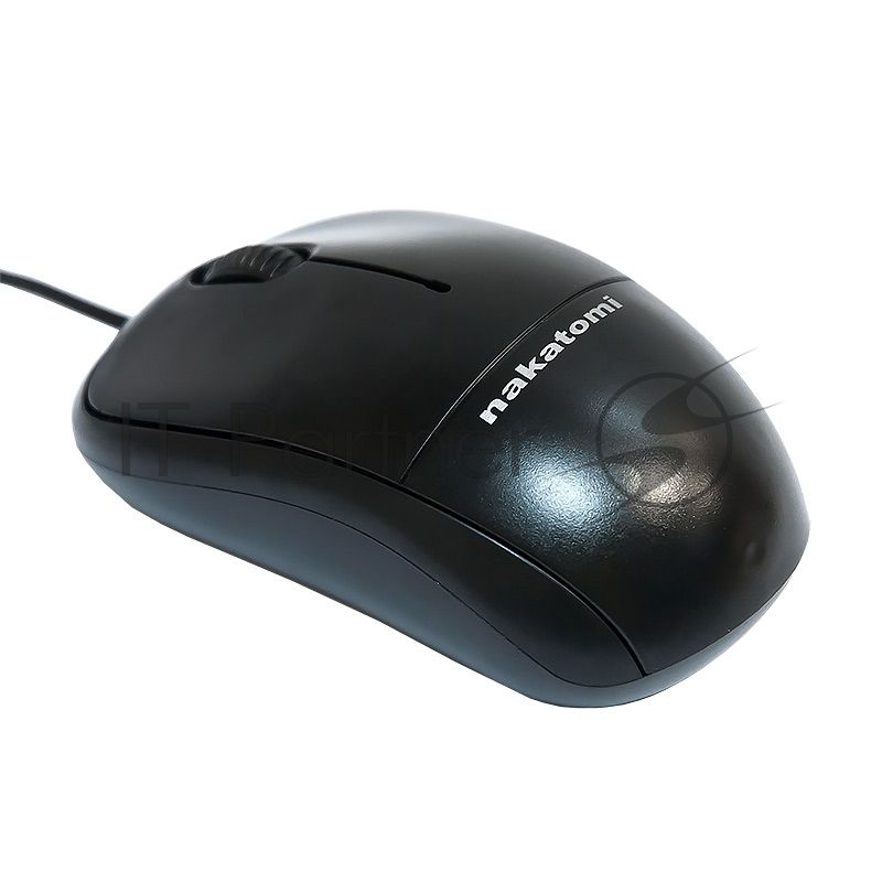 Мышь проводная Nakatomi MON-05U черный, 1000 dpi, USB, кнопки - 3