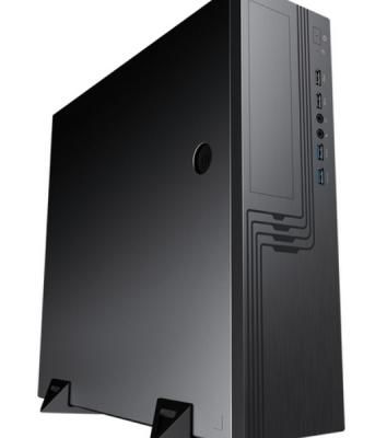 Корпус Powerman EL555BK-450W PM-450TFX Black, Slim-Desktop, чёрный, БП 450 Вт, 80+ Bronze