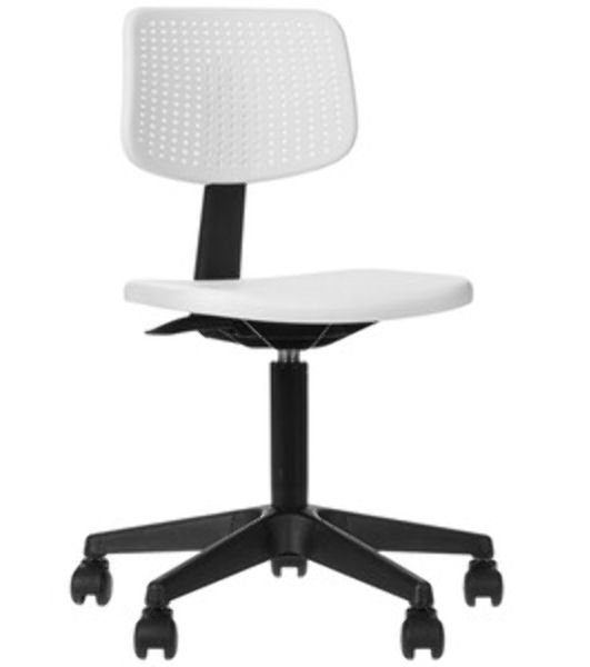 Кресло детское Бюрократ CH 200 белый пластик крестов. пластик