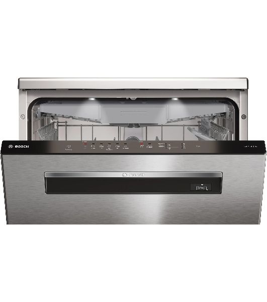 Посудомоечная машина Bosch SMP6EMI86Q, нержавеющая сталь, 60 см, 13 компл., сушка теплообменник, класс A