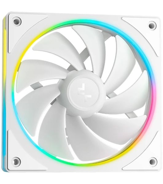 Система жидкостного охлаждения Deepcool LM240 WH ARGB Soc-AM5/AM4/1200/1700/1851 белый 4-pin 19-36dB Al LCD 220W 1404gr Ret (R-LM240-WHDMMC-1)