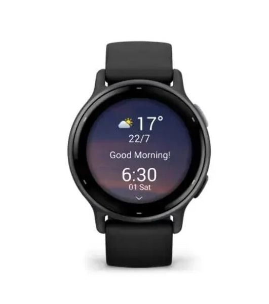 Умные часы Garmin Vivoactive 5, 1.2" AMOLED, 5G, Wi-Fi, Bluetooth, NFC, 5 ATM, черный