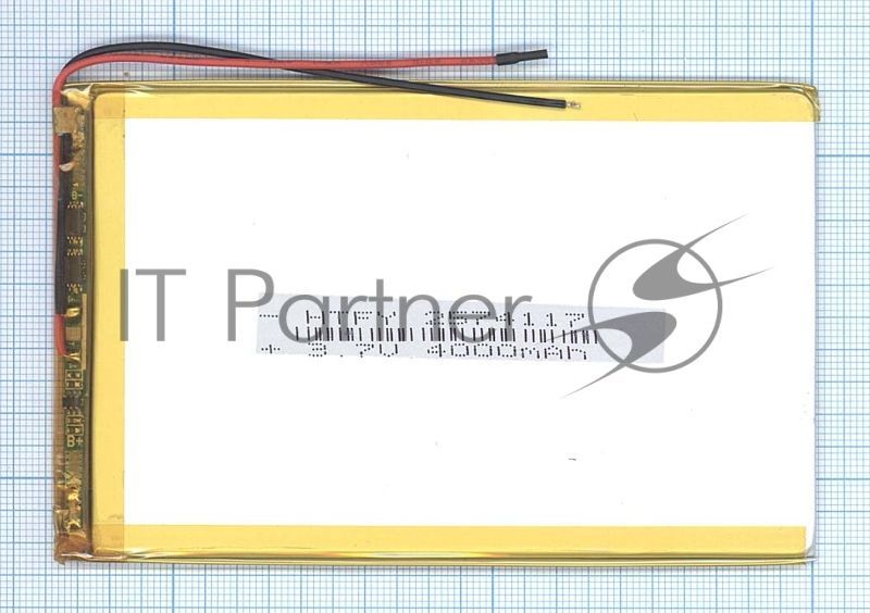 Аккумулятор Li-Pol (батарея) 2.5x74x117 мм 2pin 3.7V/4000mAh