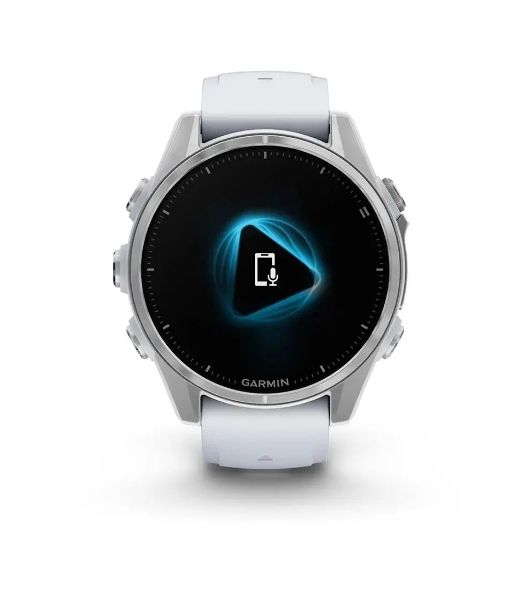 Умные часы Garmin Fenix 8, 1.3" AMOLED, 4G, Wi-Fi, Bluetooth, NFC, WR100, серебристый / белый