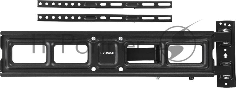 Кронштейн для телевизора Hyundai GL-N4 черный 32"-75" макс.40кг настенный поворотно-выдвижной и наклонный