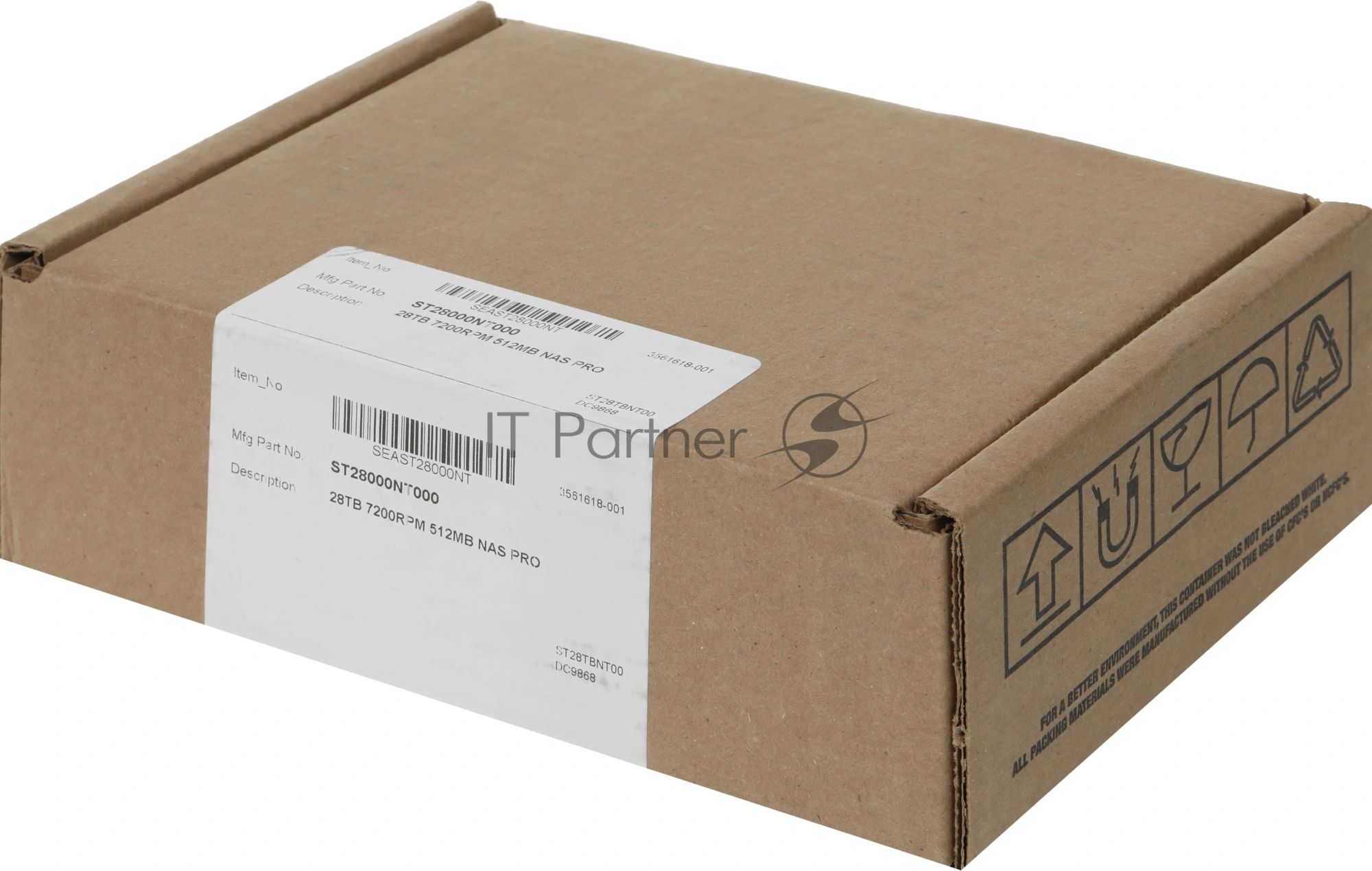 Жесткий диск HDD Seagate IronWolf Pro 28Tb 7200rpm SATA 512Mb 3.5"