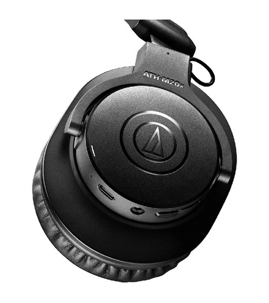 Беспроводные/проводные наушники Audio-Technica ATH-M20xBT черный, полноразмерные, Bluetooth + проводной, оголовье, до 60 ч