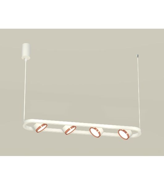 Светильник Ambrella light XB9163103/4 SWH/PPG белый песок/золото розовое полированное GX53 (C9163, N8126)