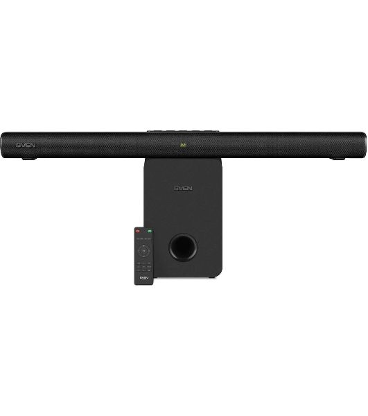 Саундбар SVEN SB-2150A черный (2 x 40W, Bluetooth сабвуфер 100W, пульт ДУ, LED-дисплей, HDMI, USB)