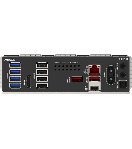 Материнская плата Gigabyte B850 AORUS STEALTH, AM5, AMD B850, 4xDDR5, 2xSATA, 4xM.2, 1xPCIe 5.0 x16, 1xPCIe 4.0 x16, 1xHDMI, 1x5Gb LAN, Wi-Fi 7, Bluetooth 5.4, 1xUSB-C 10Gbps, 2xUSB-A 10Gbps, 4xUSB-A 5Gbps, 4xUSB-A 2.0, 3x3.5 мм + S/PDIF оптический, 7.1, 
