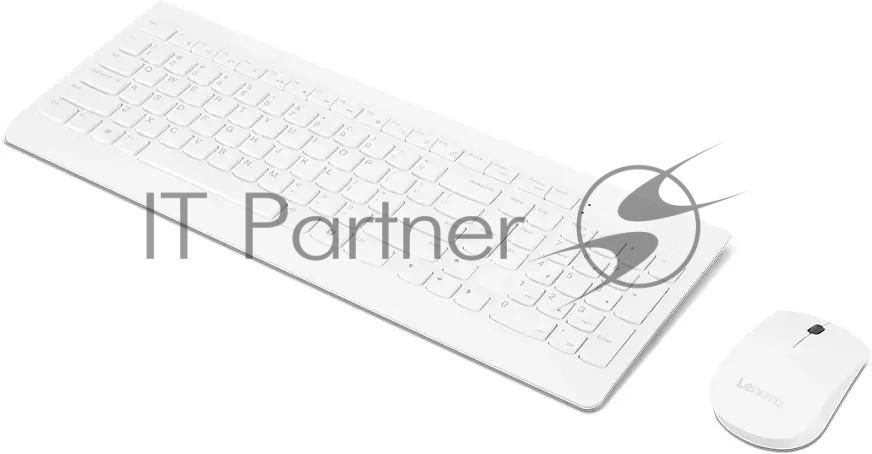 Комплект клавиатура+мышь Lenovo 510 беспроводной, USB, 1200 DPI, белый