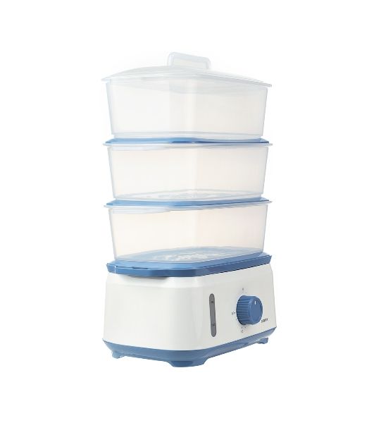 Пароварка Centek CT-1462 белый, 9 л, ярусы - 3, 1050 Вт, механическое