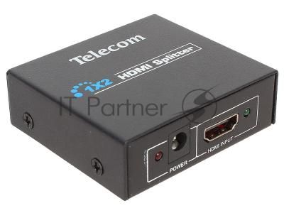 Разветвитель HDMI 1=>2 Telecom TTS5010, каскадируемый, 1.4v+3D