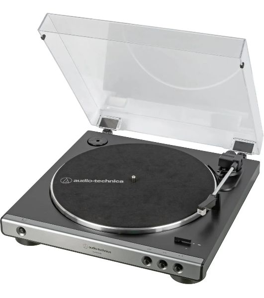 Проигрыватель винила Audio-Technica AT-LP60XUSB полностью автоматический серебристый