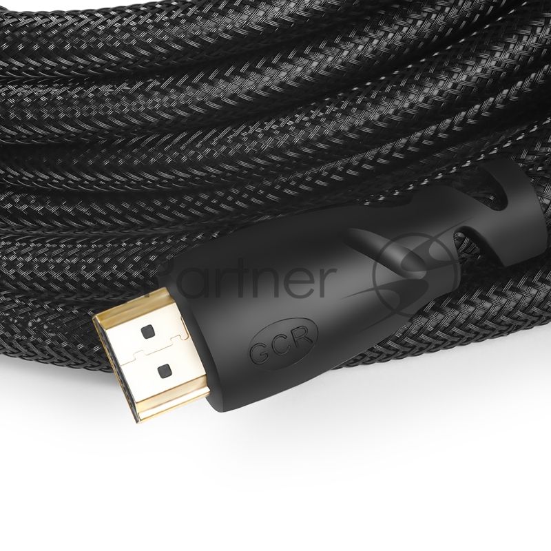 Кабель Greenconnect 3.0m HDMI версия 2.0, HDR 4:2:2, Ultra HD, 4K 60 fps 60Hz/5K*30Hz, 3D, AUDIO, 18.0 Гбит/с, 28/28 AWG, OD7.3мм, тройной экран, черный нейлон, GCR-HM811-3.0m