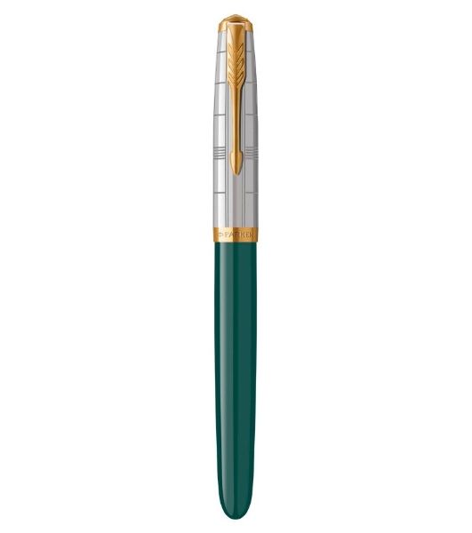 Ручка перьевая Parker 51 Premium (CW2169074) Forest Green GT, F, сталь нержавеющая, подарочная коробка
