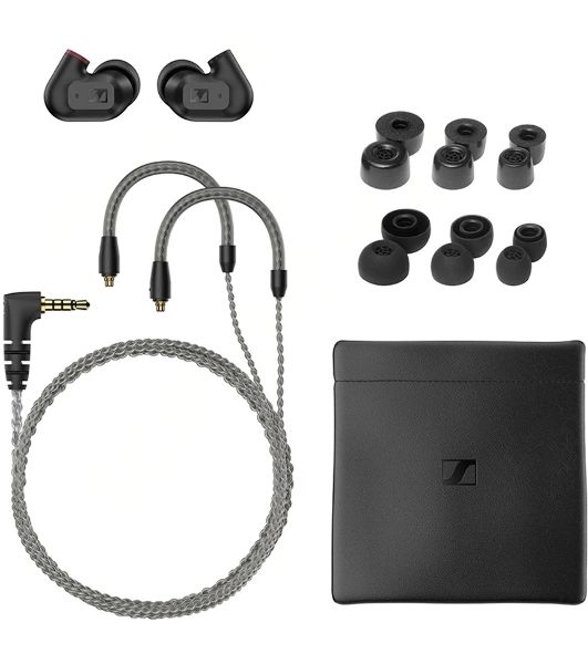 Проводные наушники Sennheiser IE 200 черный, внутриканальные, Jack 3.5 мм