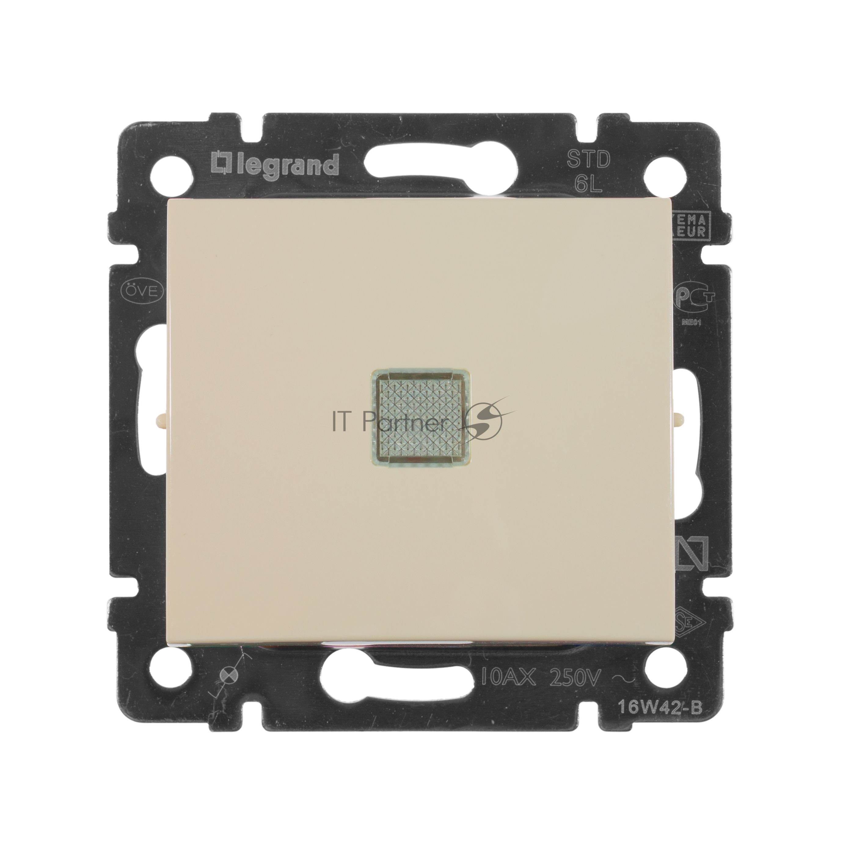 Переключатель Legrand 774326 Valena 2напр 10A с подсв, сл. кость