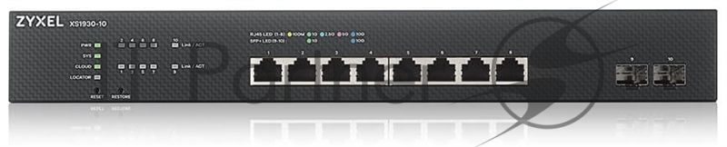 Коммутатор Zyxel XS1930-10, 8×10G (Multi-Gig) + 2×SFP+, L3 Lite, управляемый